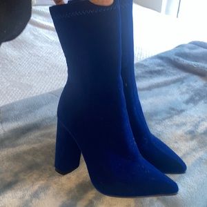 Cobalt blue booties